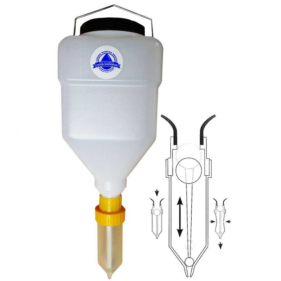 Sauce Dispenser Complete 5.5lt Gravity Hanging Sauce Dispenser for