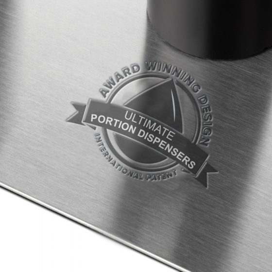 stainless steel base plate for portion dispenser